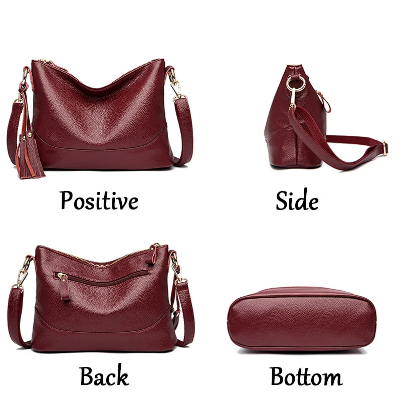 luxurious women's leather bag