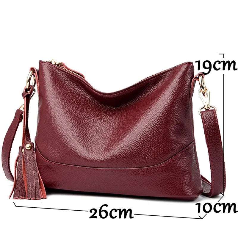 luxurious women's leather bag