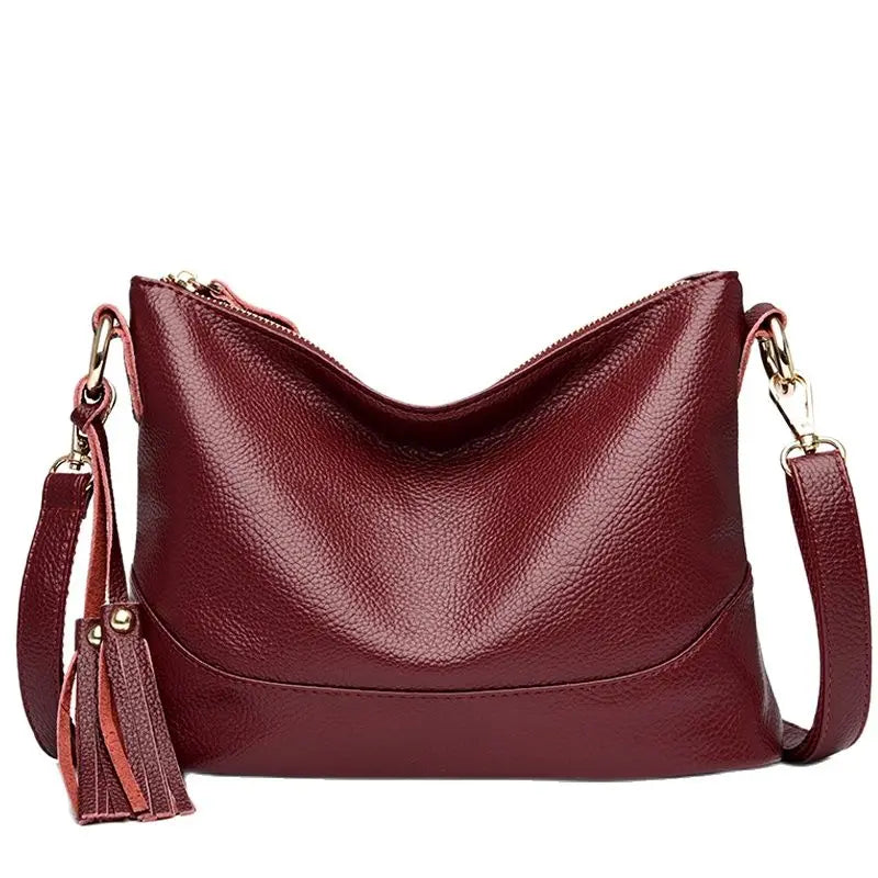 luxurious women's leather bag