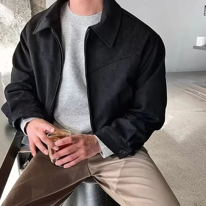 casual vintage zip up jacket