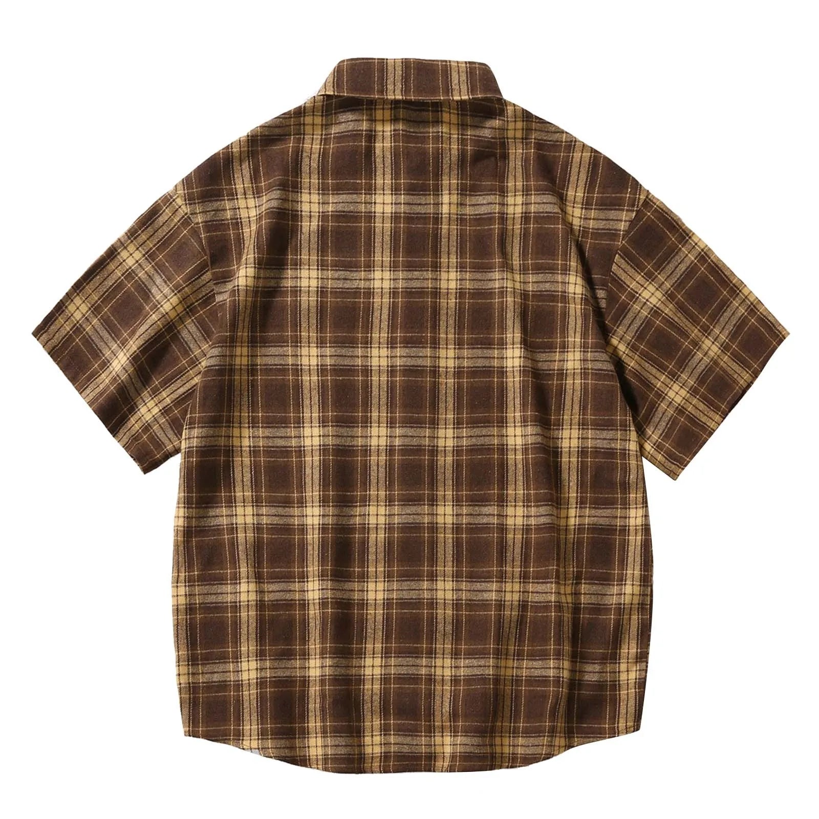 Men's Plaid Cropped shirt