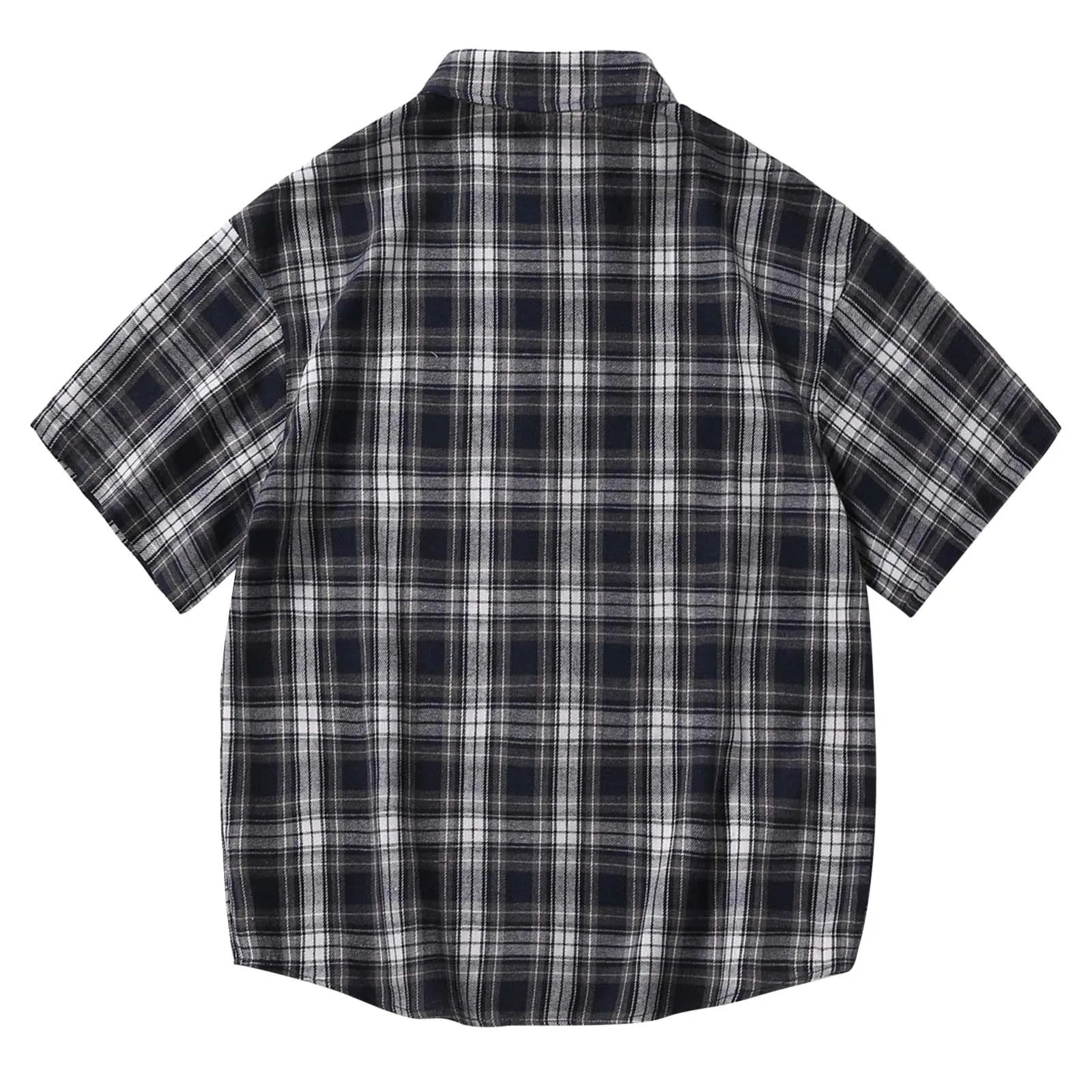 Men's Plaid Cropped shirt